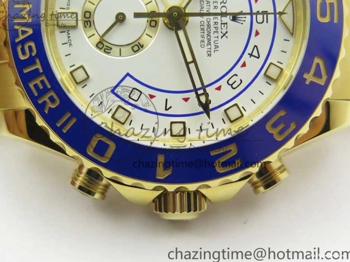 0209 ComfortFit YachtMaster II 2017 baselworld 116688 YG Blue Ceramic JF 1:1 Best Edition on YG Bracelet A 3063